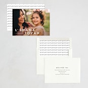 "Happy moments" - Rosh Hashanah Cards in Cotton by Stacey Meacham - Assembled