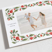 "luxe pomegranate" - Rosh Hashanah Cards in Sunshine by Grae - Detail