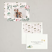 "Joyful Rosh Hashanah" - Rosh Hashanah Cards in Cherry by Maja Cunningham - Assembled