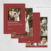 "Little Fruits" - Rosh Hashanah Cards in Pomegranate by Pati Cascino - Back of Card Options
