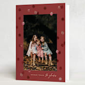 "Little Fruits" - Rosh Hashanah Cards in Pomegranate by Pati Cascino - Folded Card