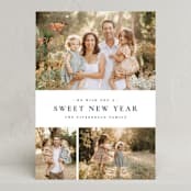 "Quartzite" - Rosh Hashanah Cards in Navy by Wildfield Paper Co - Front