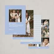 "The Matisse" - Rosh Hashanah Cards in Powder by June Letters Studio - Back of Card Options