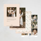 "Shofar Blast" - Rosh Hashanah Cards in Parchment by Laura Bolter - Back of Card Options
