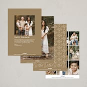 "Classic L'Shanah Tovah" - Rosh Hashanah Cards in Stone by Laura Bolter - Back of Card Options