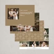 "Classic L'Shanah Tovah" - Rosh Hashanah Cards in Stone by Laura Bolter - Back of Card Options