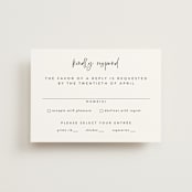 "In this together" - RSVP Postcards in Black Tie by Lea Delaveris - Front