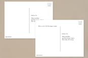 "Florista Modernista" - RSVP Postcards in Azalea by Petra Kern - Back of Card