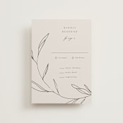 "Waldorf" - RSVP Postcards in Taupe by Kelly Schmidt - Front