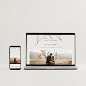 "Waldorf" - RSVP Postcards in Taupe by Kelly Schmidt - FREE Wedding Website