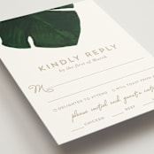 "Palm" - RSVP Postcards in Classic Palm by Kaydi Bishop - Detail