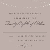 "Lavish" - RSVP Postcards in Chalkboard by Design Lotus - Detail