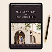 "Lavish" - RSVP Postcards in Chalkboard by Design Lotus - FREE Wedding Website