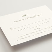 "Soft Sprigs" - RSVP Postcards in Champagne by Jennifer Postorino - Detail