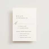 "Paire" - RSVP Postcards in Tuxedo by Kate Ahn - Front