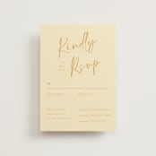 "Ink scribble" - RSVP Postcards in Honey by Adelyn T. - Front