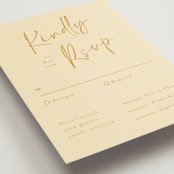 "Ink scribble" - RSVP Postcards in Honey by Adelyn T. - Detail