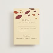 "Nouveau Love" - RSVP Postcards in Umber by Morgan Ramberg - Front