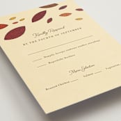 "Nouveau Love" - RSVP Postcards in Umber by Morgan Ramberg - Detail
