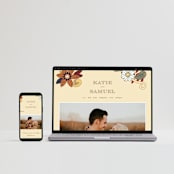 "Nouveau Love" - RSVP Postcards in Umber by Morgan Ramberg - FREE Wedding Website
