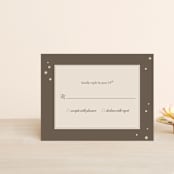 "Fireflies" - RSVP Postcards in Zuni Brown by Paige Rothhaar - Front