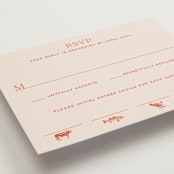 "Racquet" - RSVP Postcards in Verona Sunset by Megan Davis - Detail
