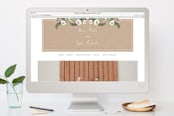 "Krafted Florals" - RSVP Postcards in Blush by Lehan Veenker - FREE Wedding Website
