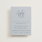 "Marked" - RSVP Postcards in Navy by JoAnn Jinks - Front