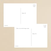 "Serenata" - RSVP Postcards in Sage by Petra Kern - Back of Card