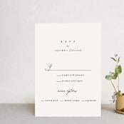 "Timeless" - RSVP Postcards in Taupe by Leah Bisch - Front