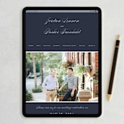 "Flawless" - RSVP Postcards in Midnight by Kimberly FitzSimons - FREE Wedding Website