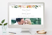 "Spring Blooms" - RSVP Postcards in Blush by Susan Moyal - FREE Wedding Website