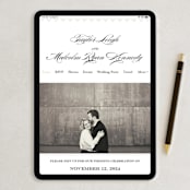 "Charming Go Lightly" - RSVP Postcards in Crisp Black by danielleb - FREE Wedding Website