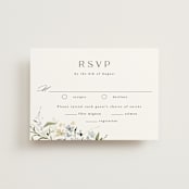"Fleur" - RSVP Postcards in Lily by Everett Paper Goods - Front