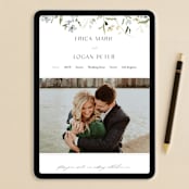 "Fleur" - RSVP Postcards in Lily by Everett Paper Goods - FREE Wedding Website