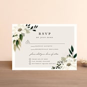 "Botanical Ring" - RSVP Postcards in Ivory by Susan Moyal - Front