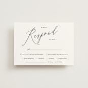 "Crescendo" - RSVP Postcards in Snow by Griffinbell Paper Co. - Front
