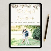 "Summer Love" - RSVP Postcards in Sunflower by Wildfield Paper Co - FREE Wedding Website
