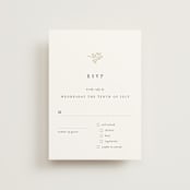 "Sense and Sensibility" - RSVP Postcards in Cloud by Design Lotus - Front