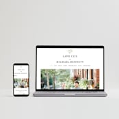 "Sense and Sensibility" - RSVP Postcards in Cloud by Design Lotus - FREE Wedding Website