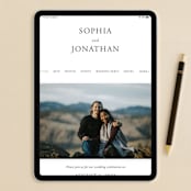 "The Minimalist" - RSVP Postcards in Air by lulu and isabelle - FREE Wedding Website