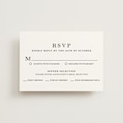 "Sophistotype" - RSVP Postcards in Sea Salt by Snow and Ivy - Front