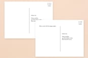 "float + celebrate" - RSVP Postcards in Celery by Float Paperie - Back of Card