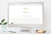 "float + celebrate" - RSVP Postcards in Celery by Float Paperie - FREE Wedding Website