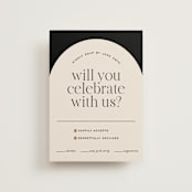 "Little party big love" - RSVP Postcards in Noir by Jessica Corliss - Front
