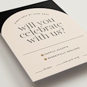 "Little party big love" - RSVP Postcards in Noir by Jessica Corliss - Detail