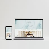 "Ocean Vibes" - RSVP Postcards in Sky by Marina Onoprienko - FREE Wedding Website