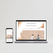 "Watercolor dune" - RSVP Postcards in Desert by Yuliya Evseeva - FREE Wedding Website