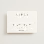 "Classy Type" - RSVP Postcards in Lily by Hooray Creative - Front