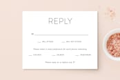"Forever And" - RSVP Postcards in Black Tie by Kim Dietrich Elam - Front